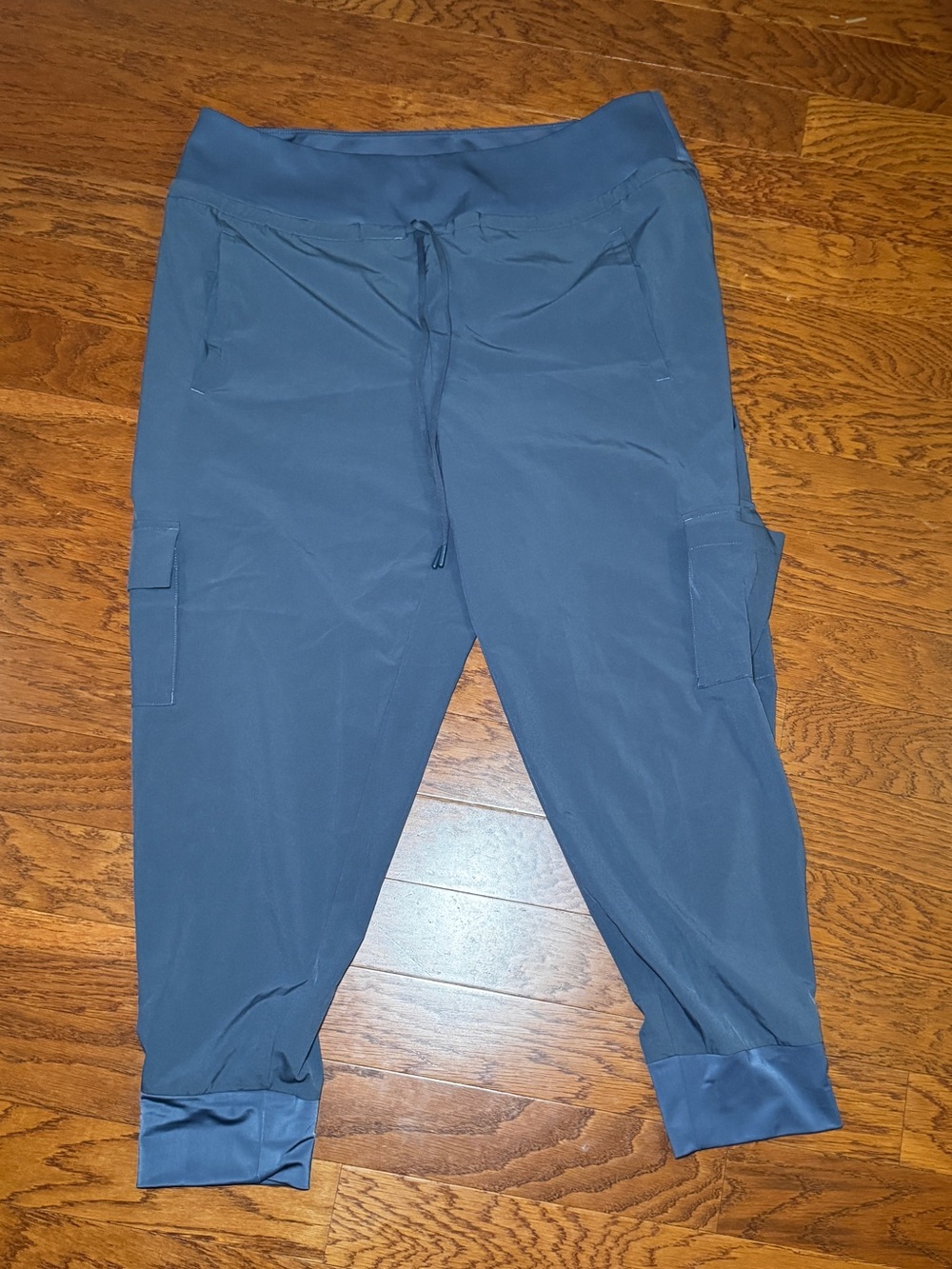 Bundle of 2 Athletic Works Cargo Joggers Slate Blue Size 0X/14W Drawstring